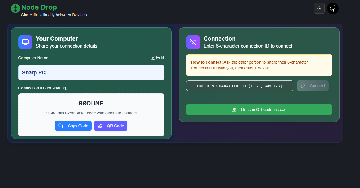 ノードスペース - Lightning-Fastファイル共有は、即座にデバイスを接続しますメディア1
