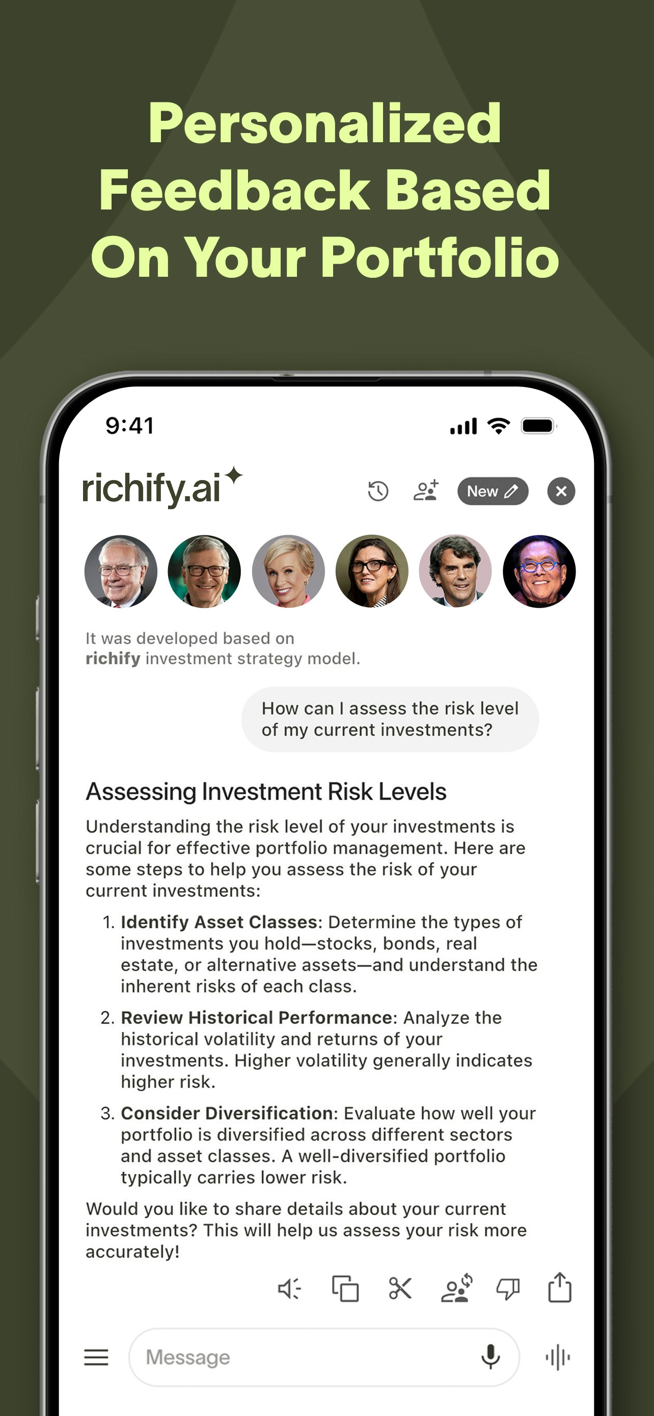 Richify.ai - वित्तीय भलाई - एआई-संचालित वित्तीय अंतर्दृष्टि और शिक्षा मीडिया 3