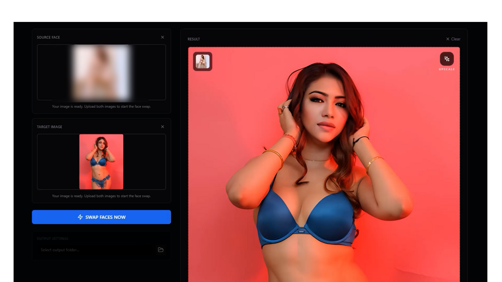 AI FaceSwap - Main product screenshot demonstrating key features and user interface