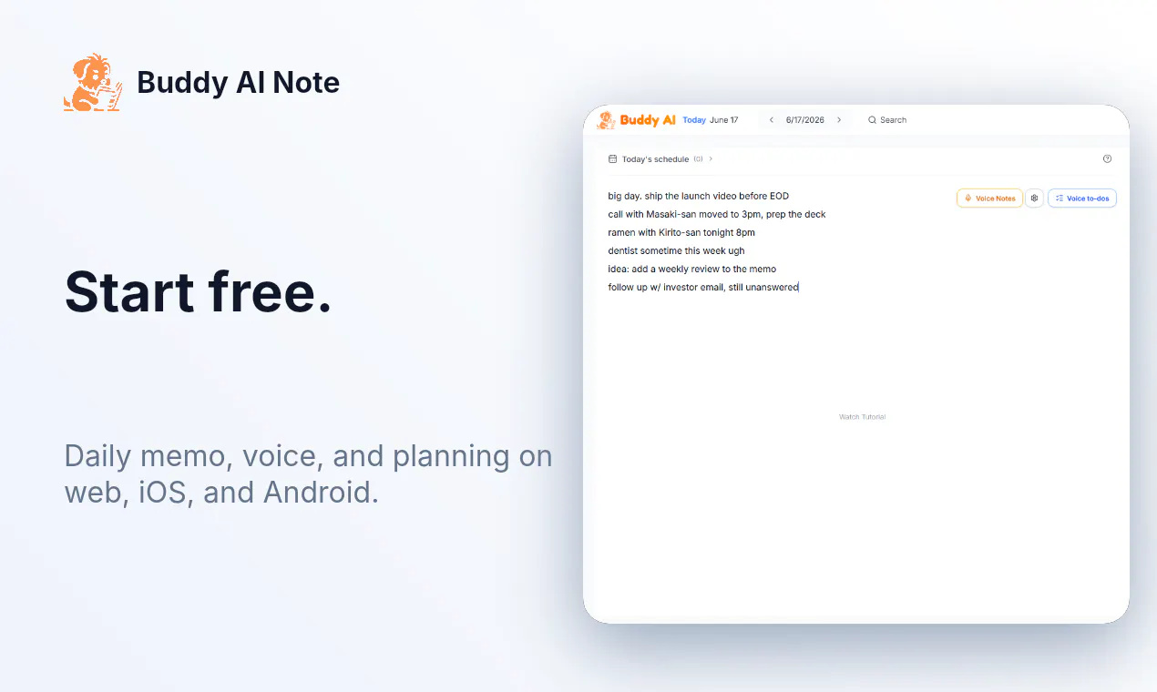 Buddy AI Note gallery image