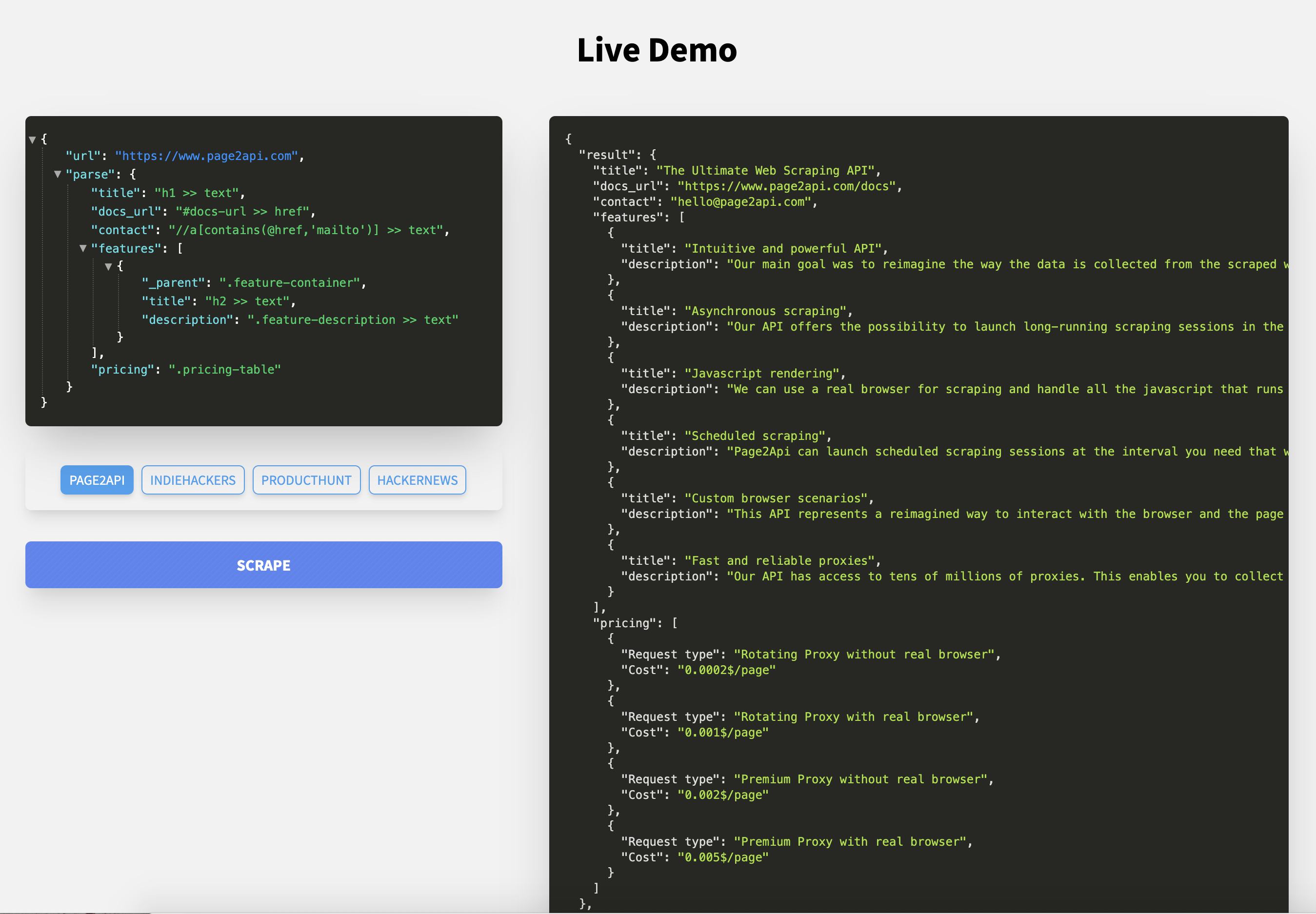 Page2API gallery image