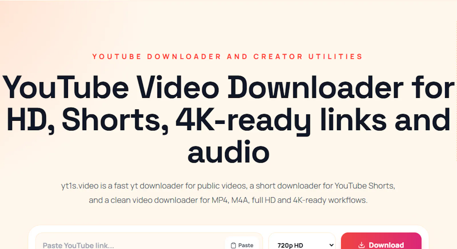 YT1S.video — YouTube Video Downloader screenshot 1