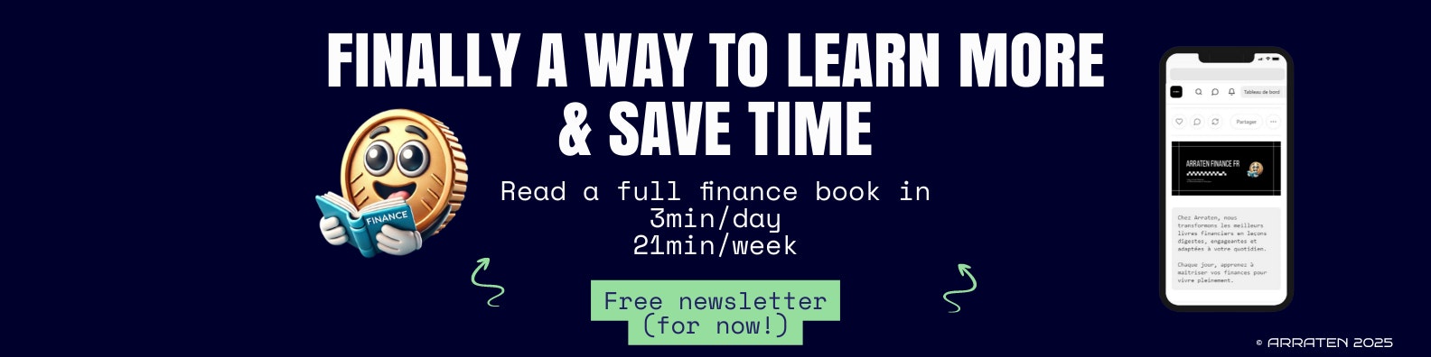 Arrat Finance - Nieuwsbrief die dagelijkse financiële boek samenvattingen verzendt media 2