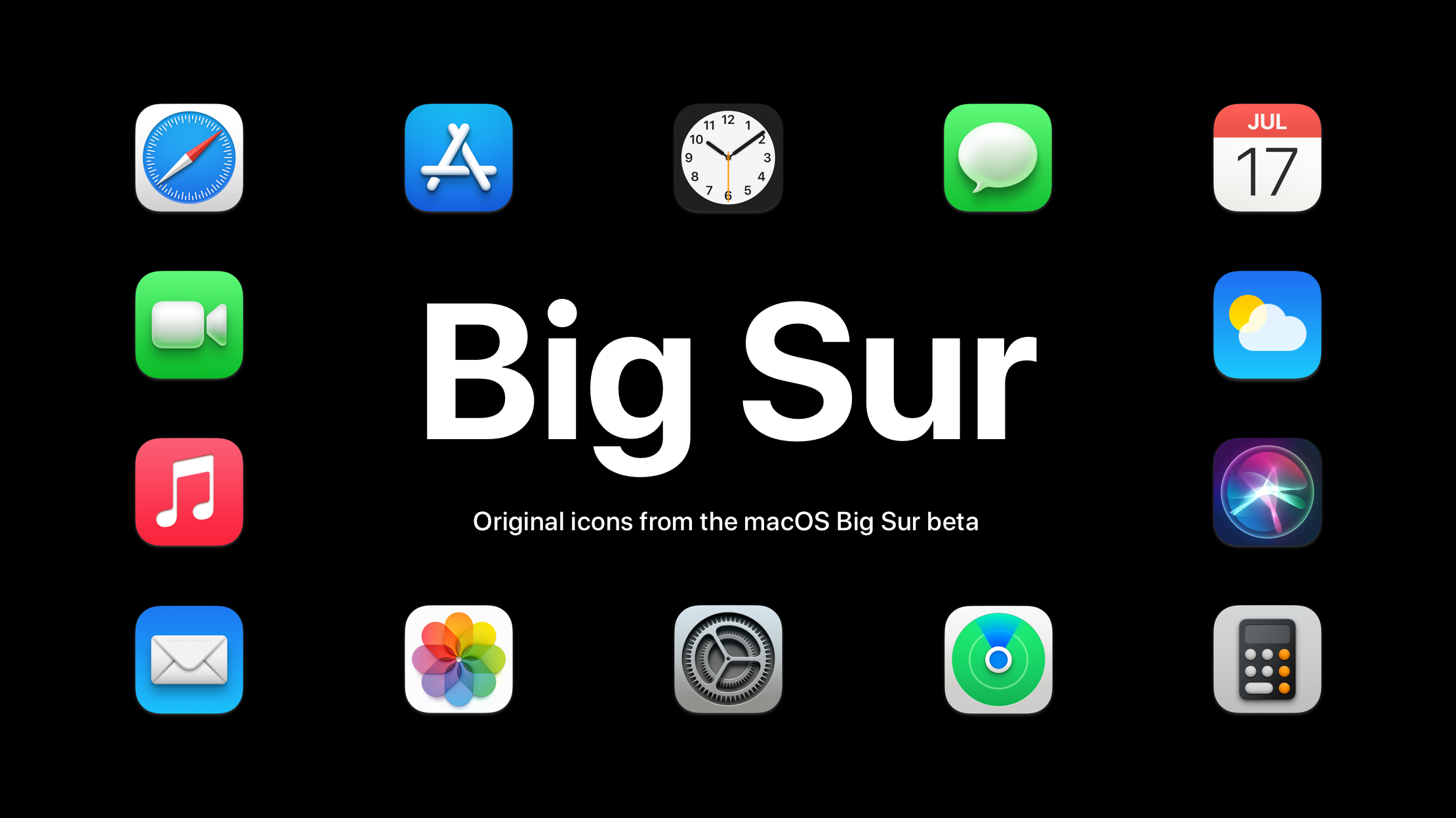 macos big sur app icons