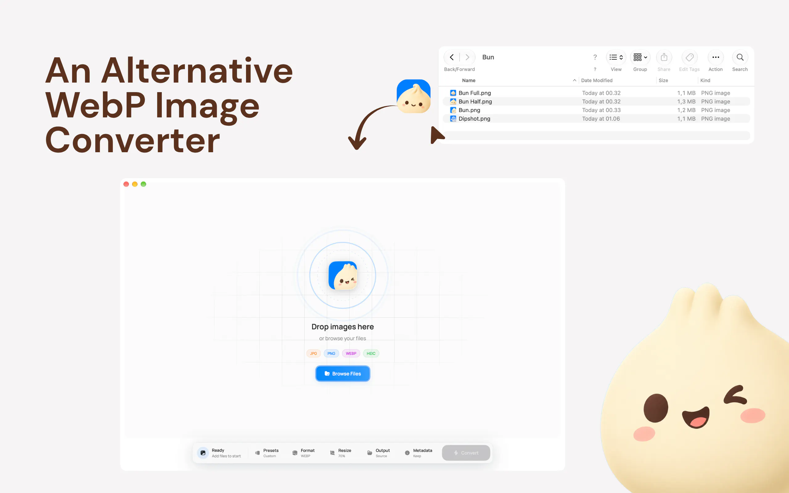 Bun - WebP Image Converter gallery image