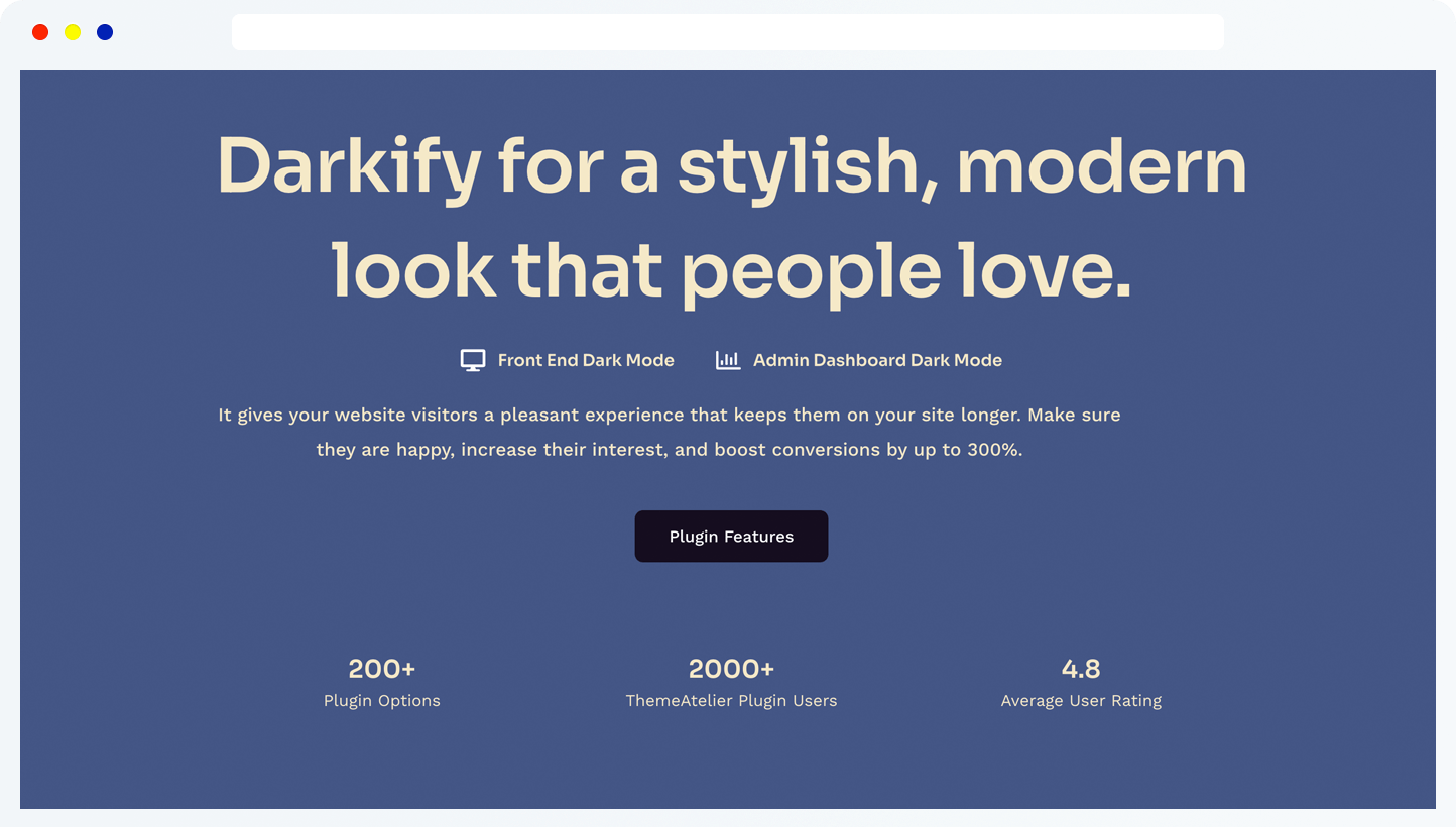 Darkify - плагин WordPress Dark Mode - Легкий плагин Dark Mode для пользователей WordPress медиа 7