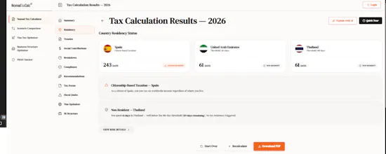NomadTaxCalc gallery image