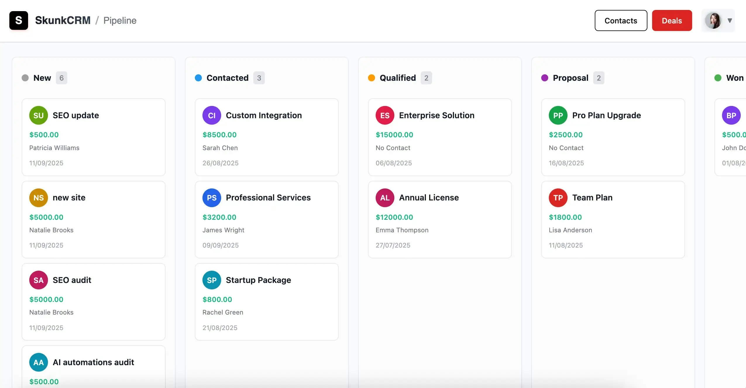 Skunk CRM gallery image