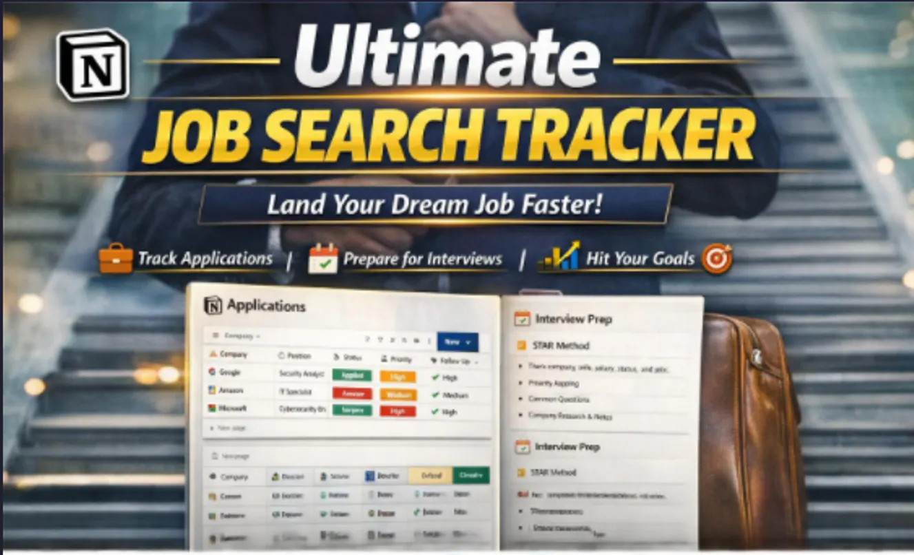 Ultimate Job Search Tracker 제품 배너