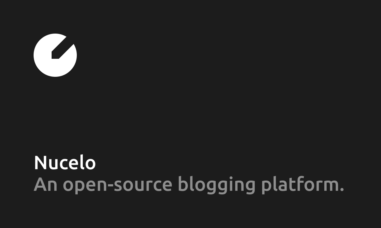 startuptile Nucelo-An open-source minimal blogging platform