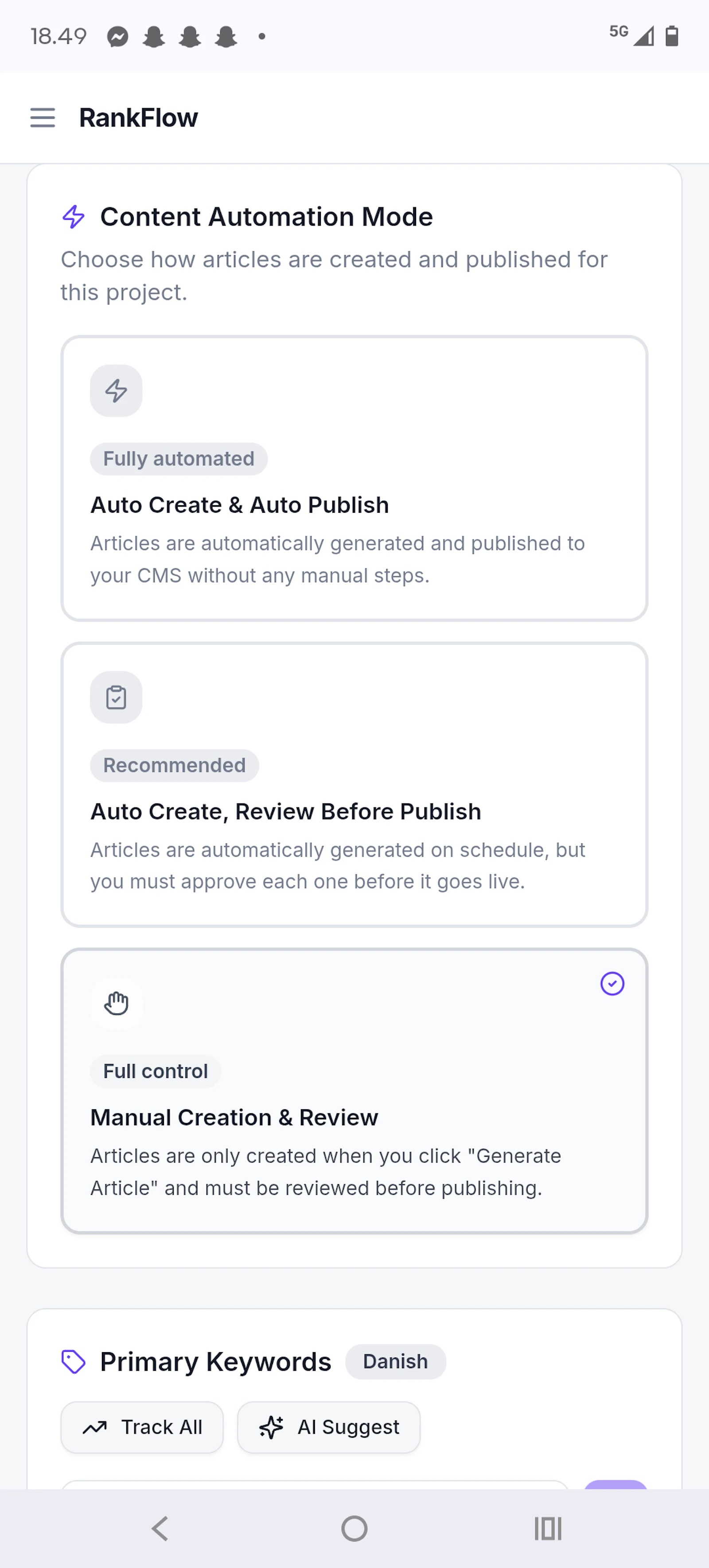 RankFlow screenshot 2
