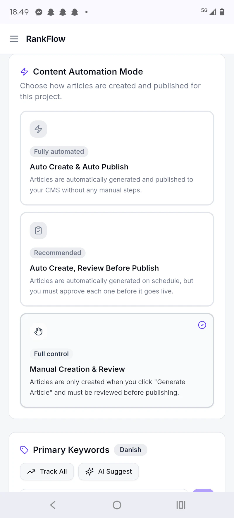 RankFlow screenshot 2