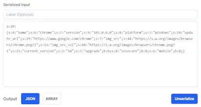 Unserialize gallery image