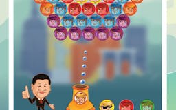 Bubble Shooter: Donald Trump and Xi Jinping media 2