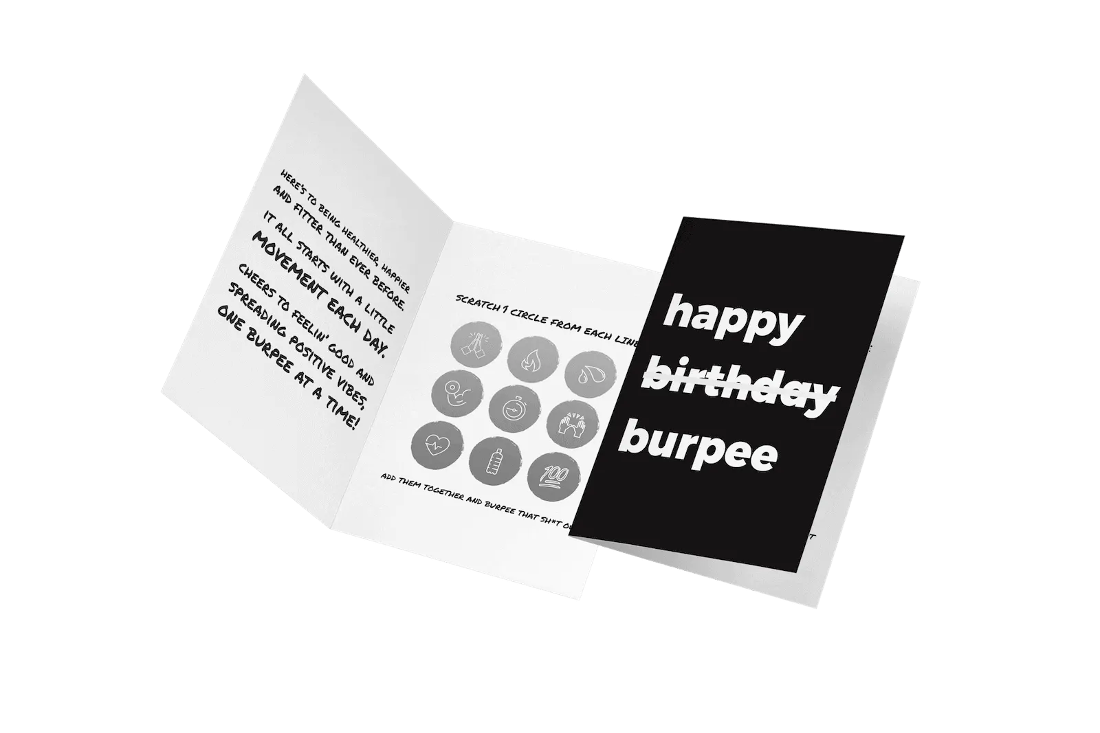 happy burpee - the first greeting card worth sweating over. | Innolope