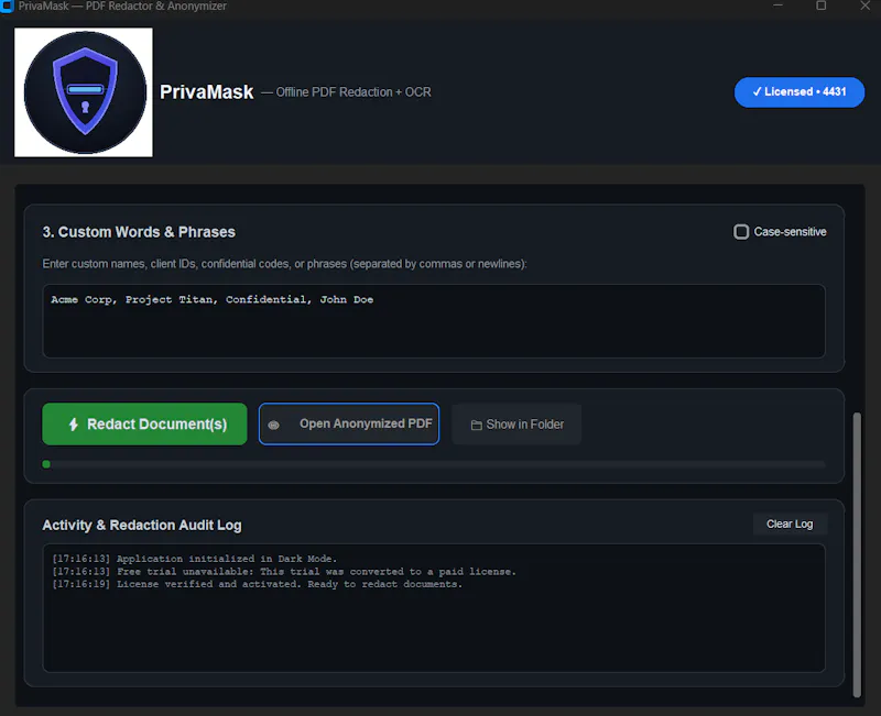 PrivaMask — 100% Offline PDF Redaction  screenshot 2
