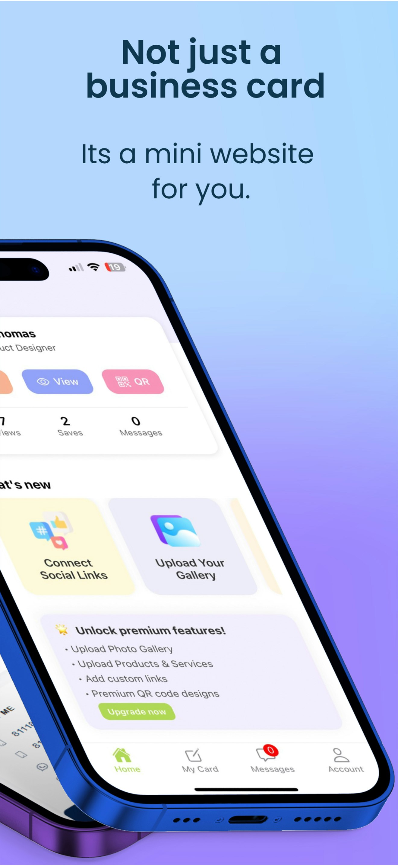 Cardfolio - Create free digital business card media 2