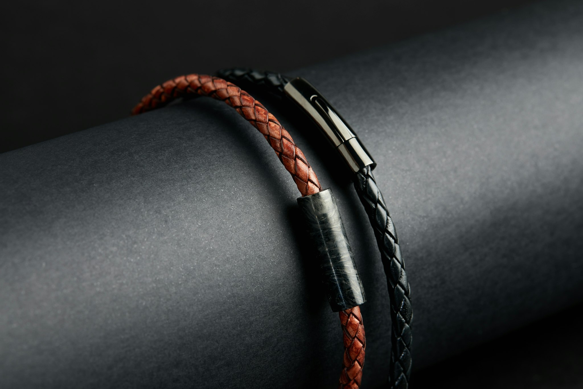 Forged carbon fiber jewelry with kevlar gallery image