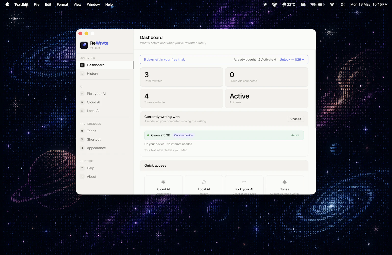 ReWryte screenshot 1