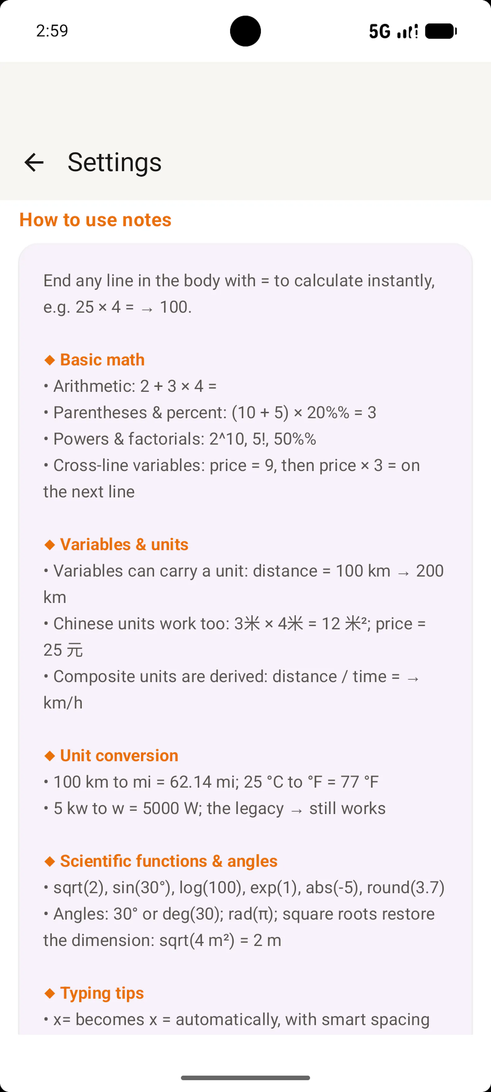 MathNotes: Calculator Notes screenshot 8