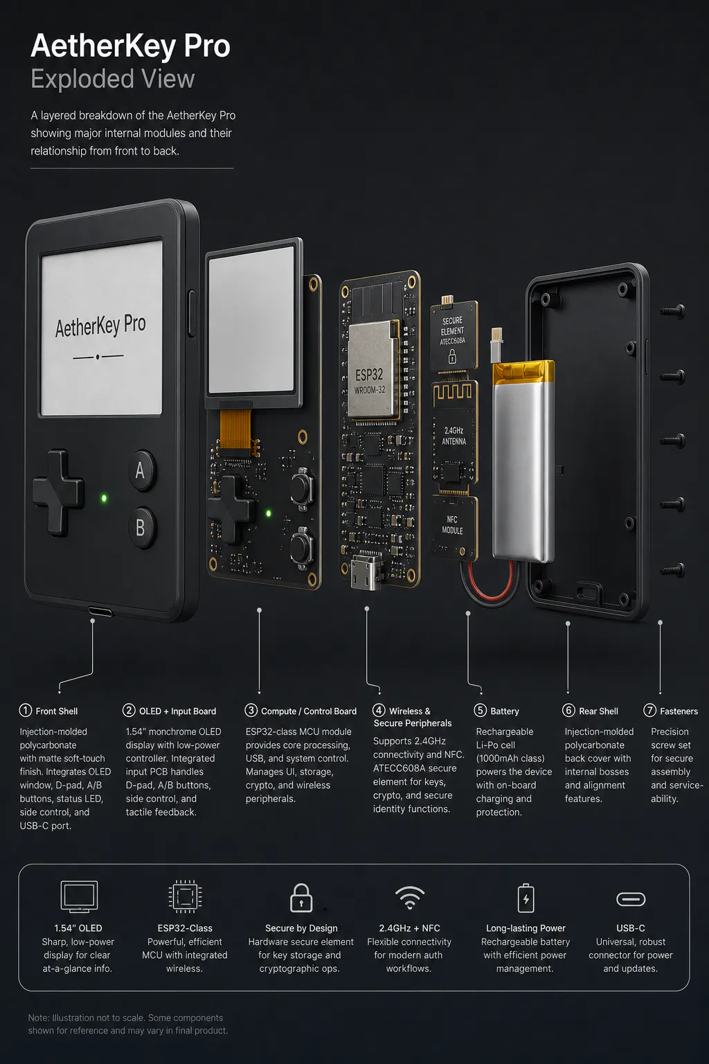 AetherKey - esp32 cores3 Pentesting Unit gallery image