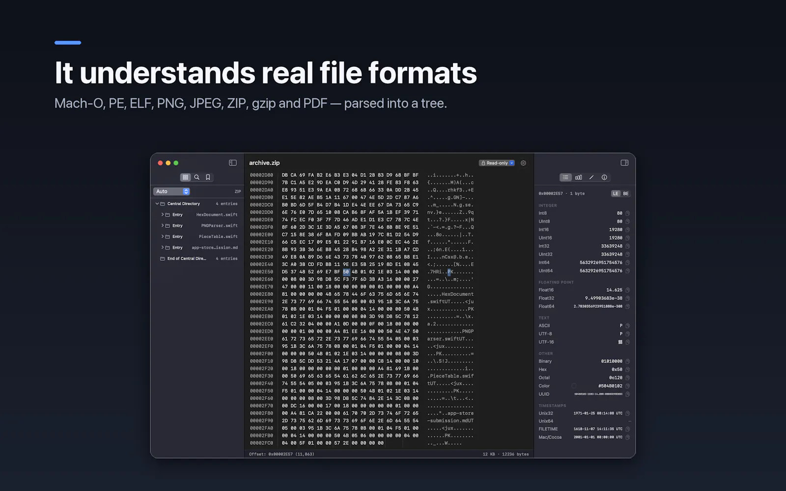 Hexel Editor screenshot 1