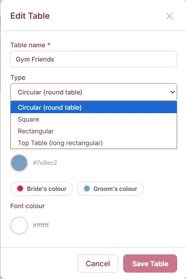 Wedding Table Planner - Seating Planner gallery image