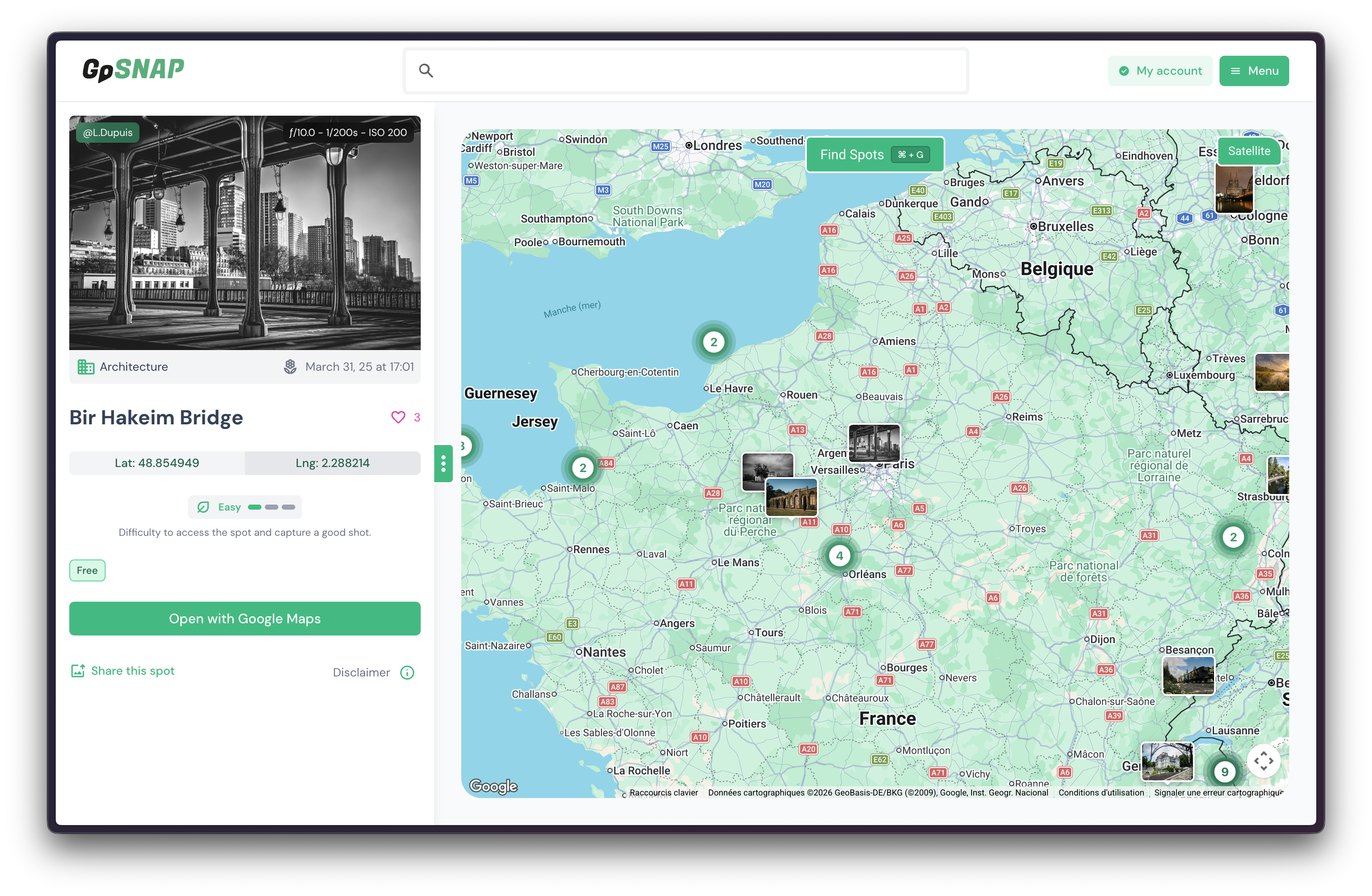 GoSnap - Screenshot 2 showing product features and functionality