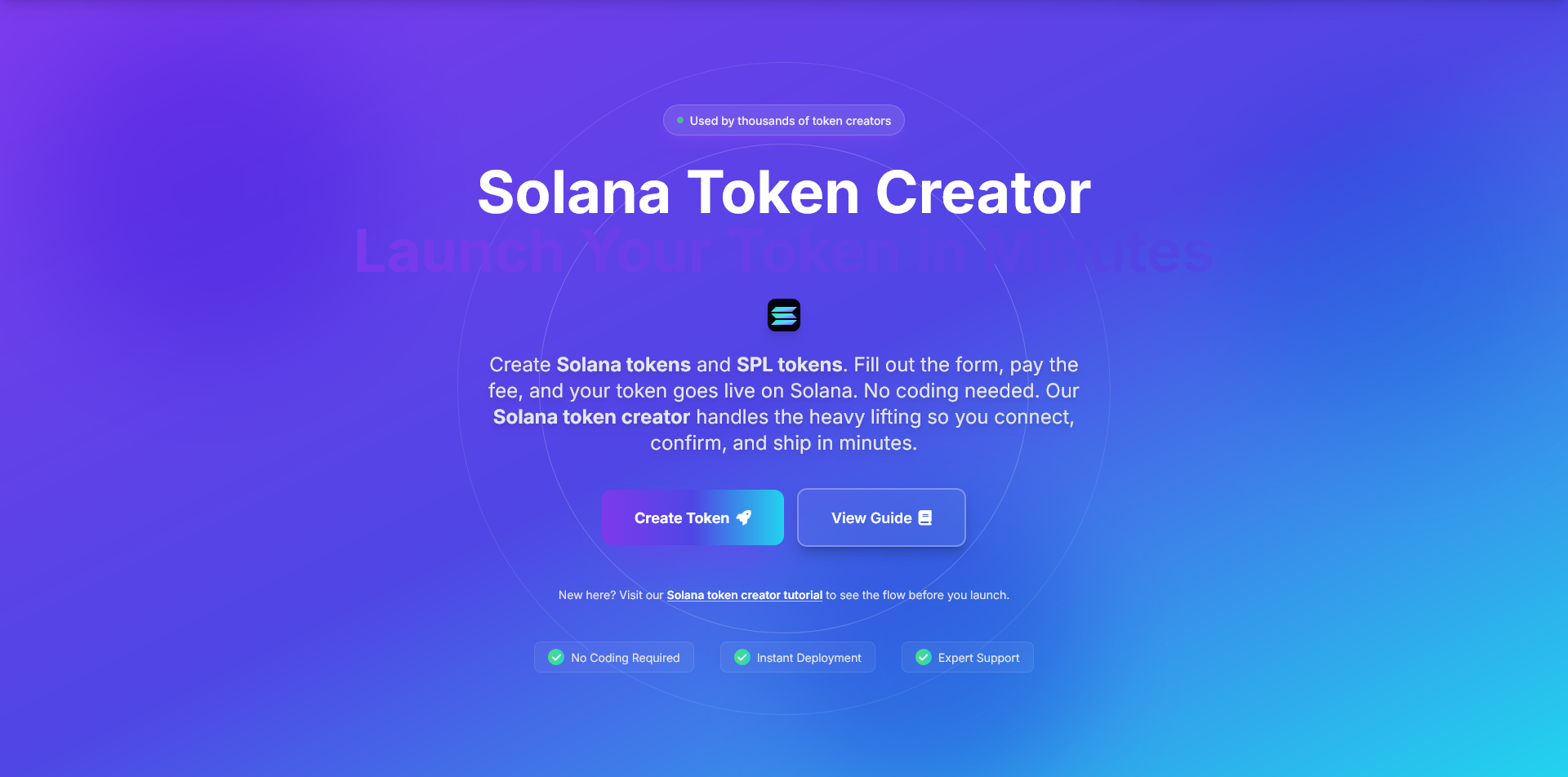 Solana Token Creator - Product Hunt launch logo