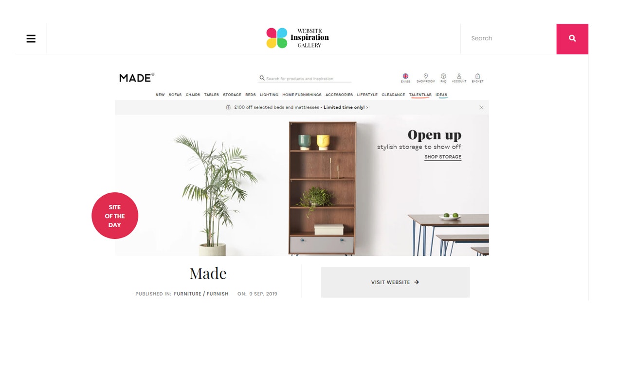 Website Inspiration Gallery gallery image