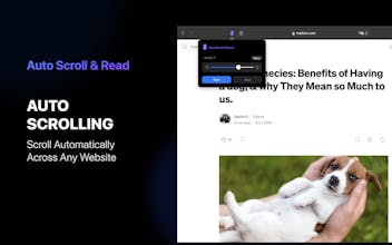 Auto Scroll and Read - Safari Extension gallery image