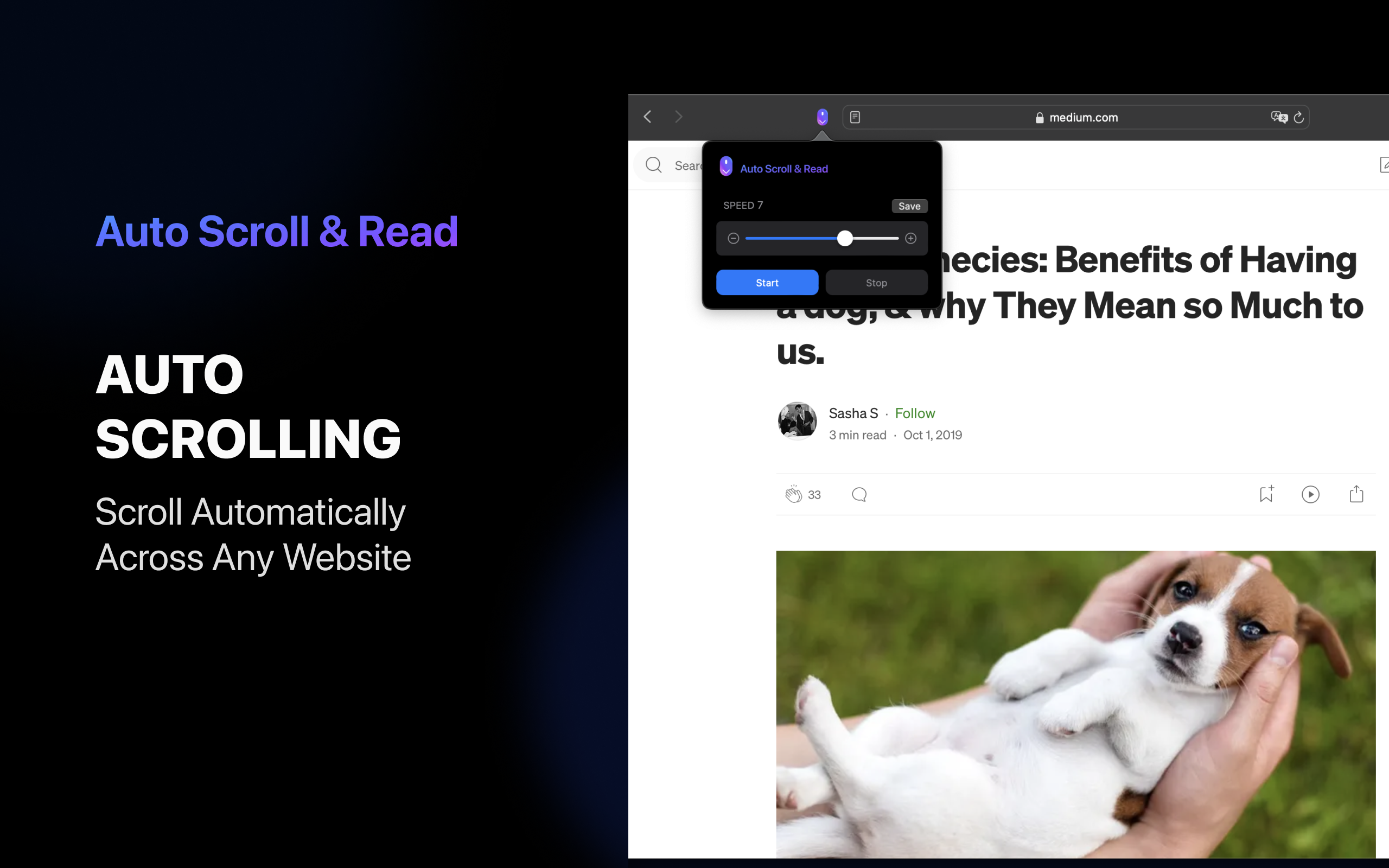 Automatische Schriftrolle und lesen - Mühelos Auto-Scroll-Websites mit Ihrer bevorzugten Geschwindigkeit Medien 2