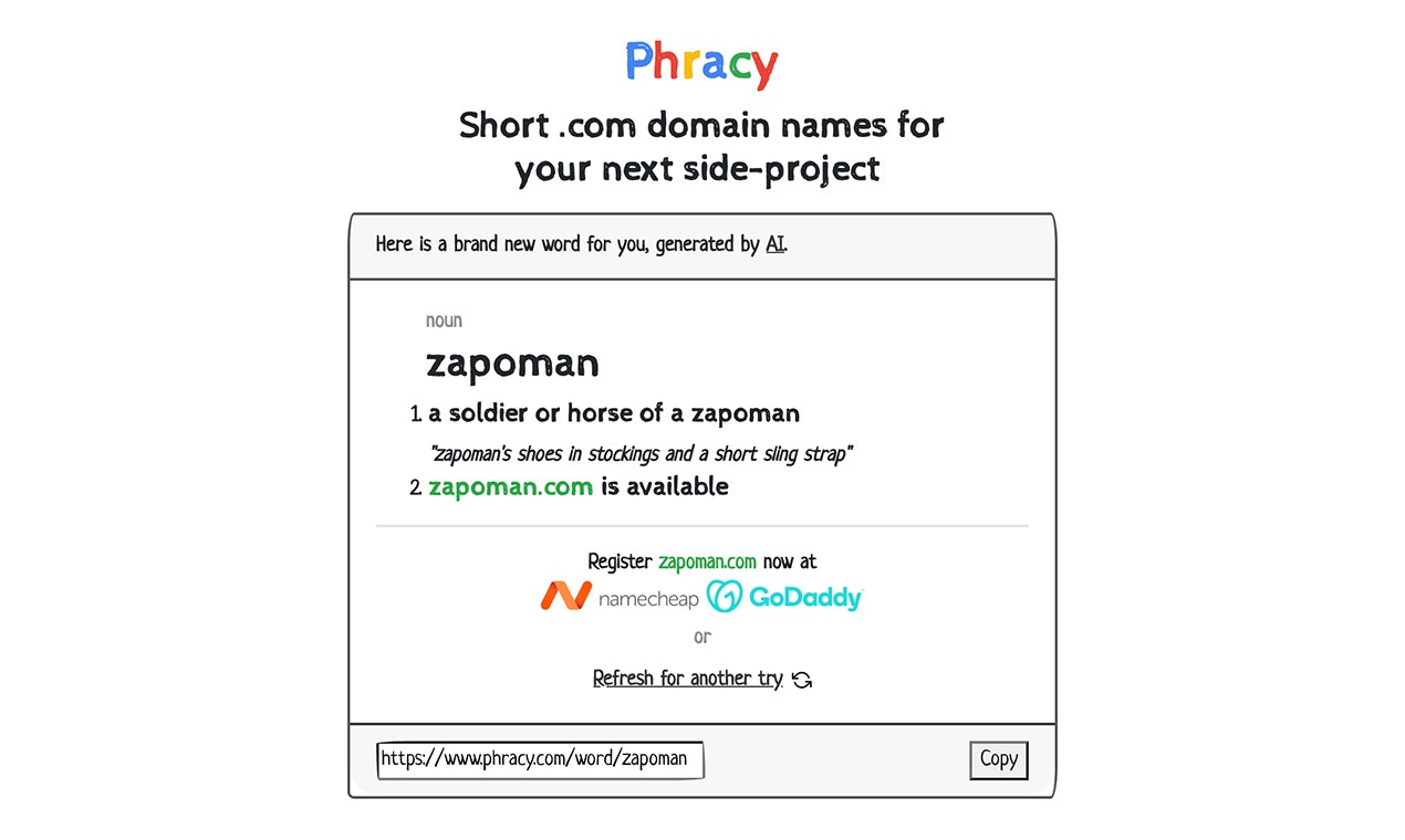 Phracy domain names gallery image