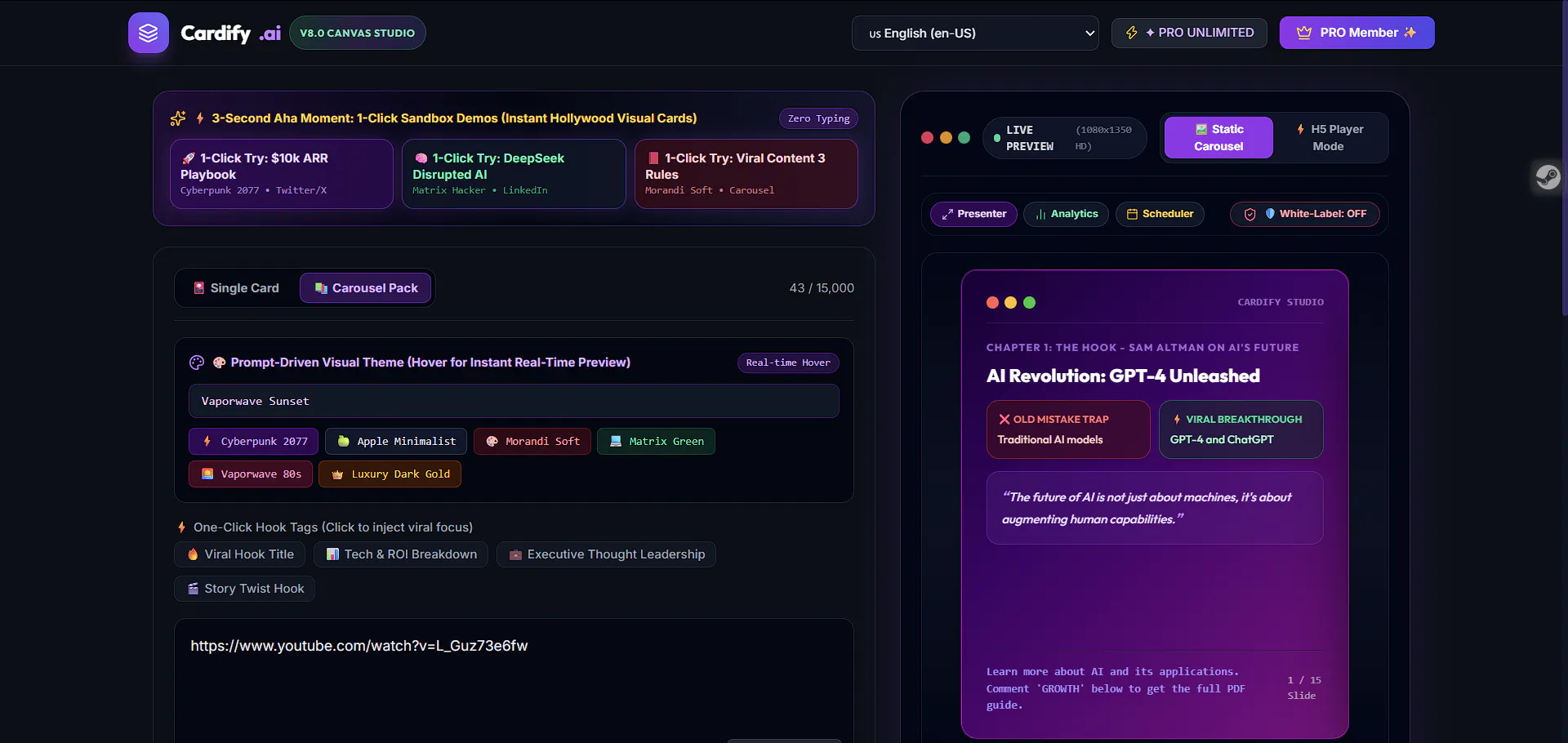 Cardify AI 2.0 截图 1