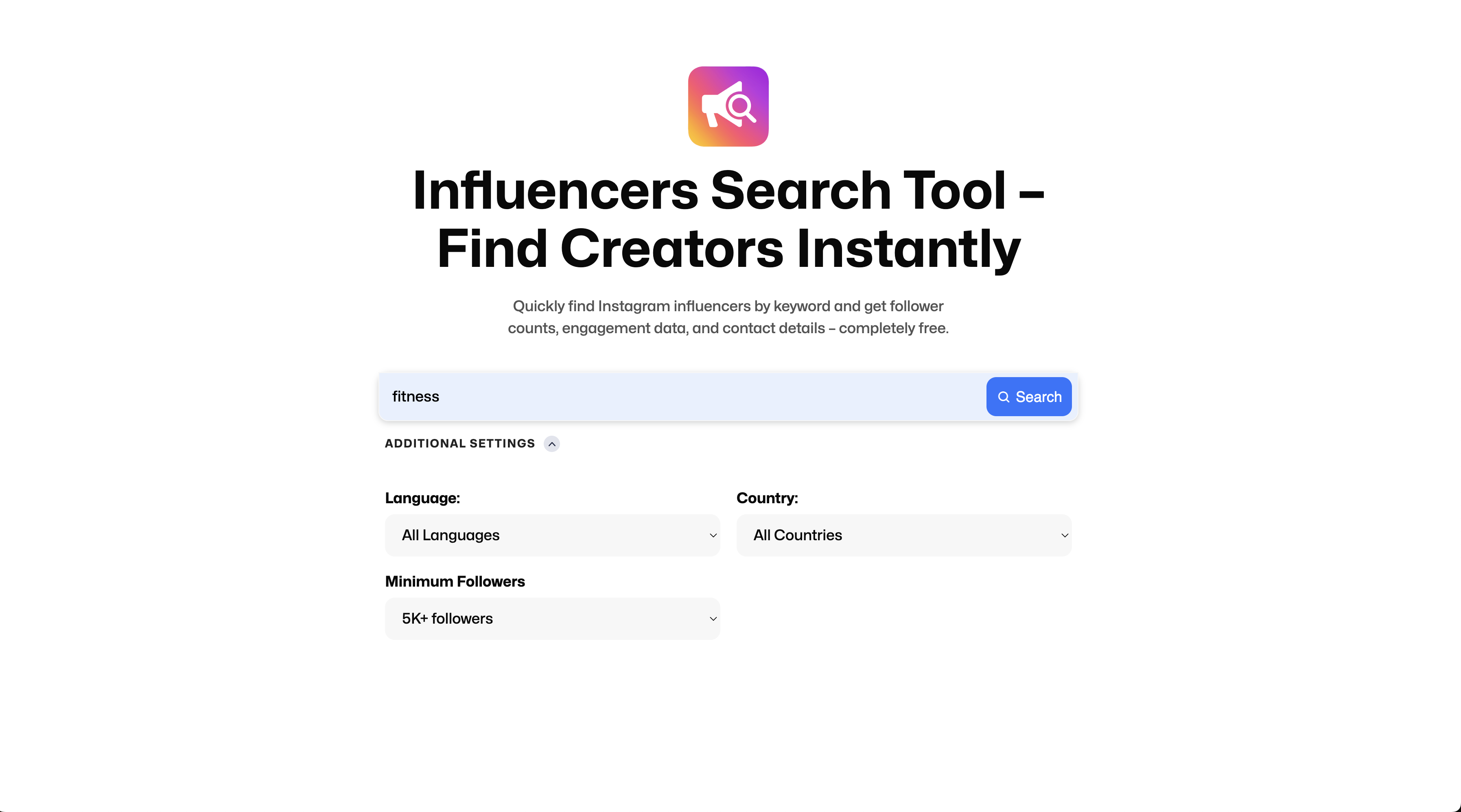 Бесплатный поиск влиятельных индивидуумов в Instagram media 4