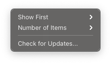 Recent Menu gallery image