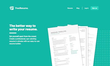 FreeResume - CV & Resume Builder gallery image