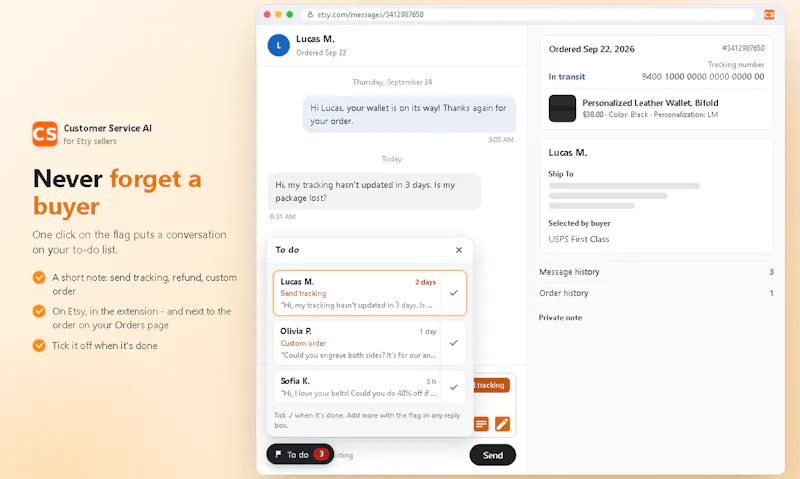 Customer Service AI for Etsy screenshot 4