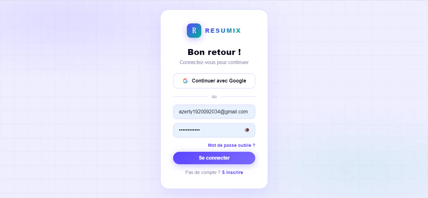 RESUMIX 제품 배너