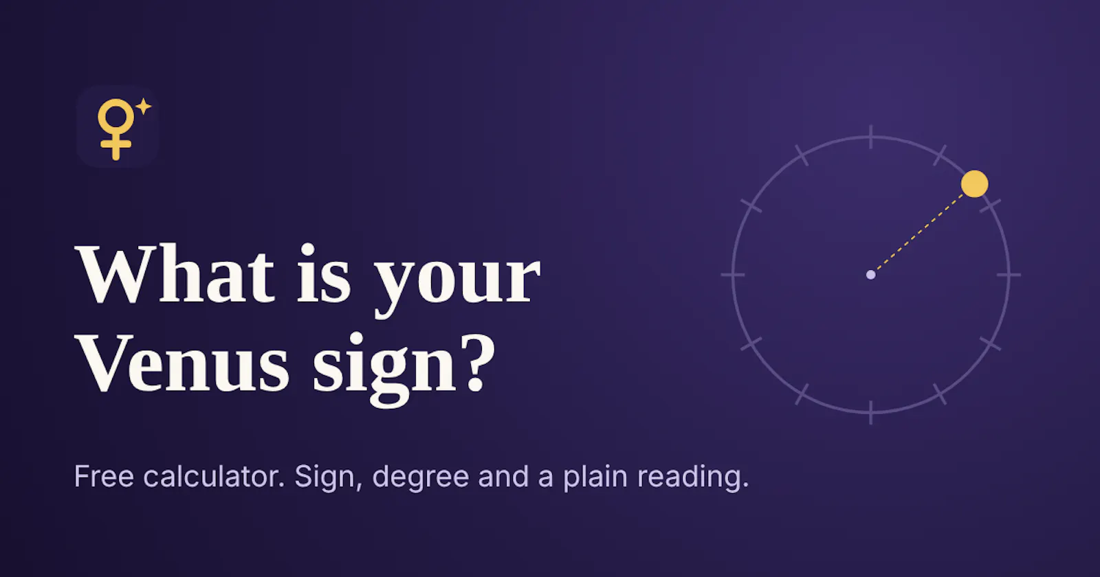 What Is My Venus Sign screenshot 1
