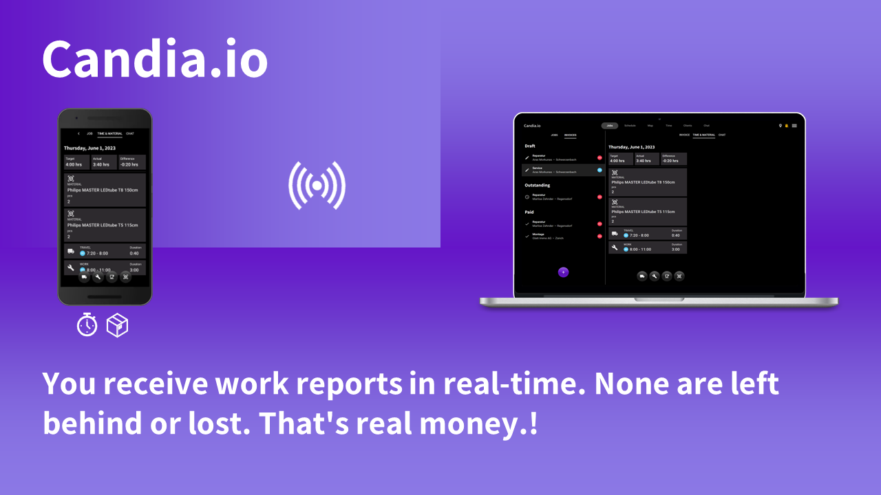 Candia.io - Voor thuisbedrijven: verzending, track banen en tijd media 6