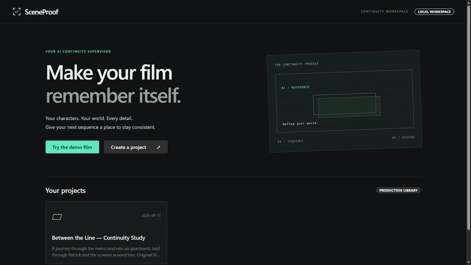 SceneProof screenshot 1