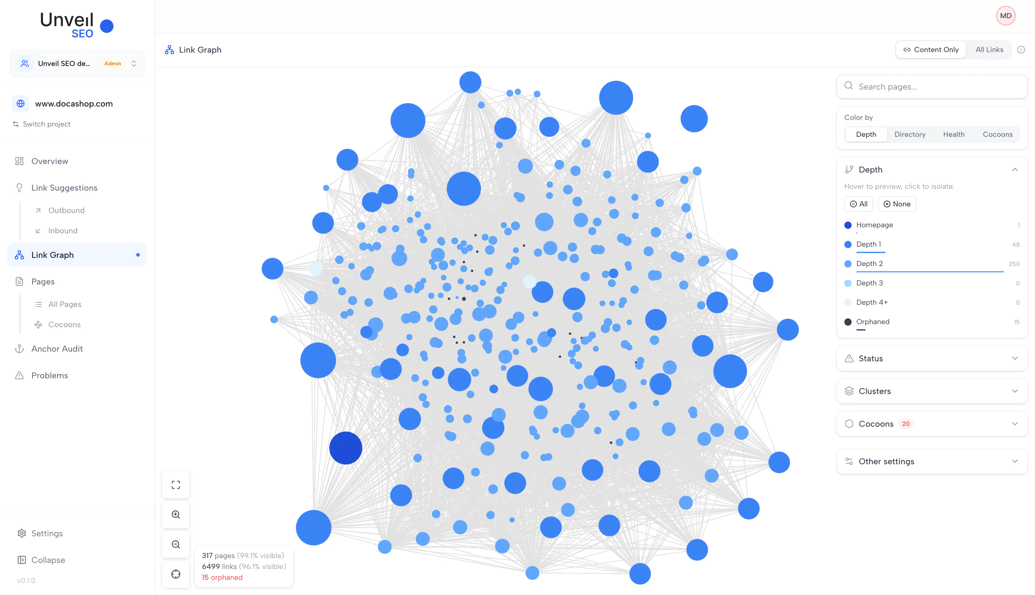 Unveil SEO screenshot 2