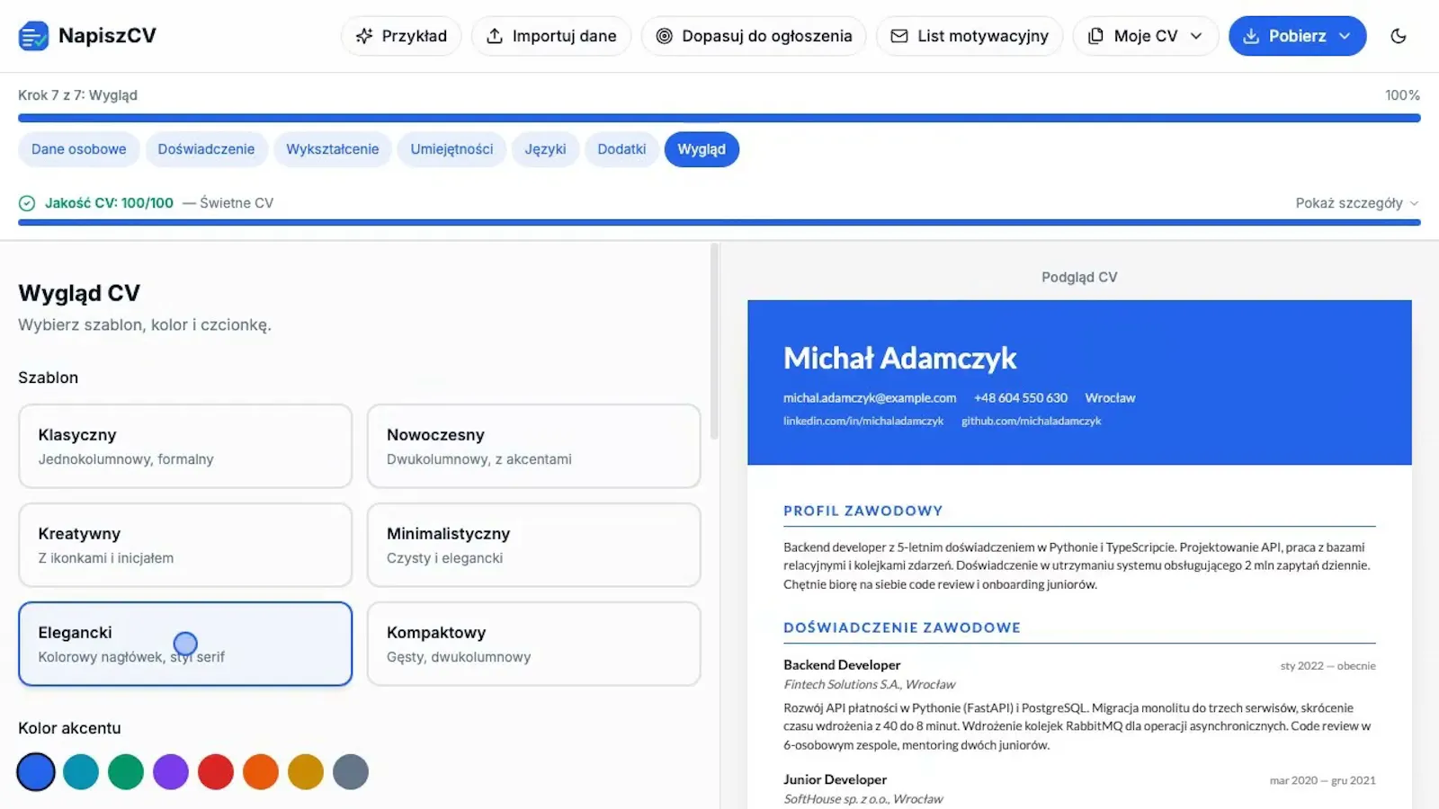 NapiszCV screenshot 1 (video preview)