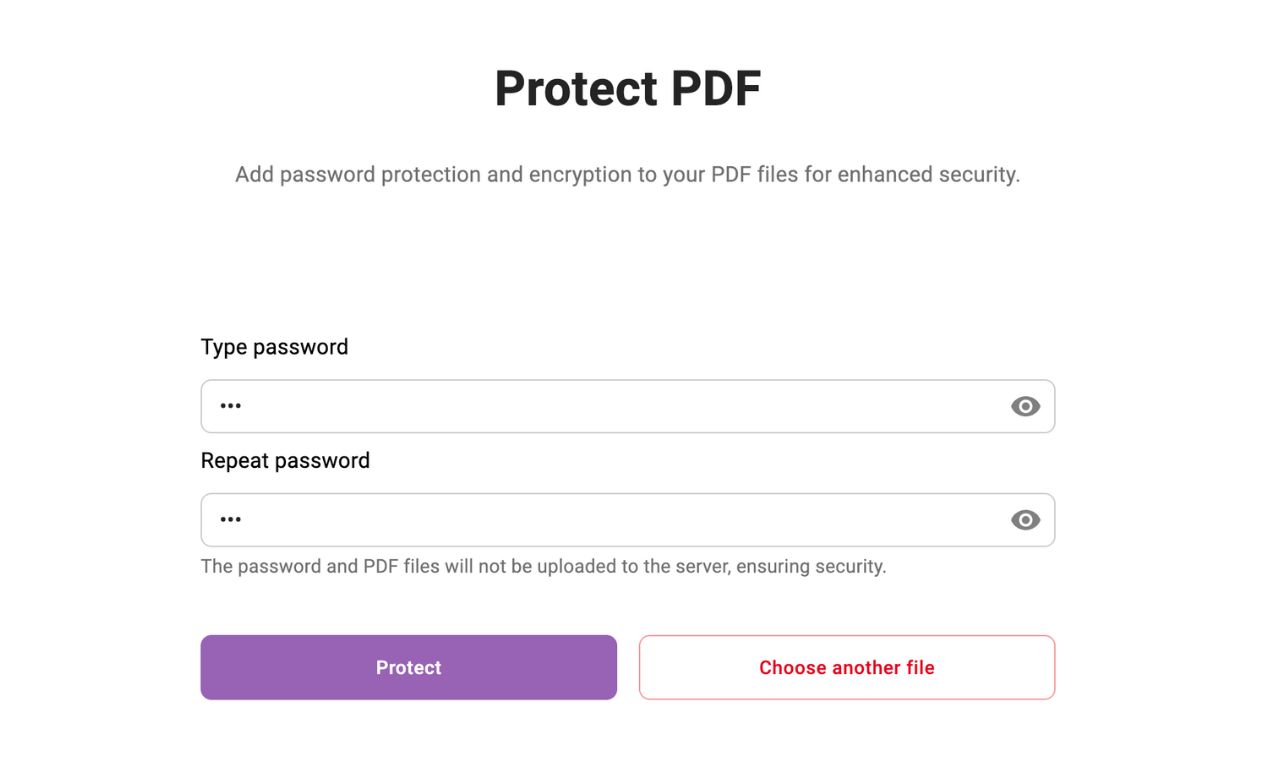 PDF'yi koruyun - PDF'lerinizi saniyeler içinde şifre koruması ile güvence altına alın medya 4