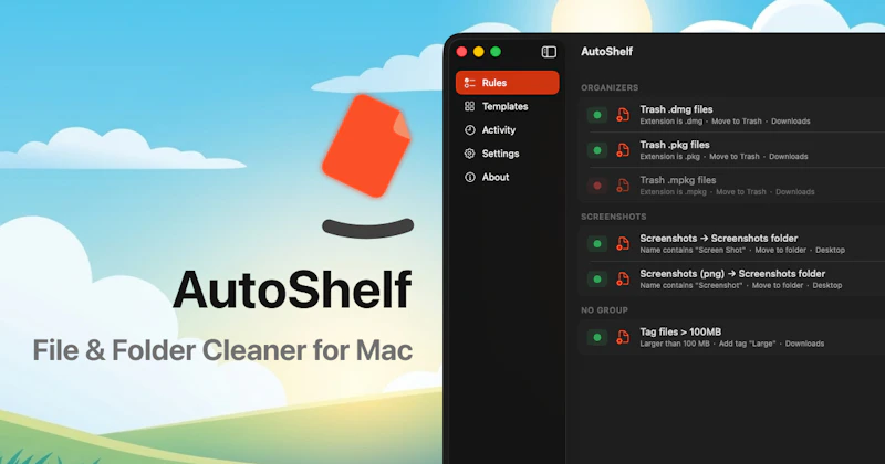 AutoShelf screenshot 1