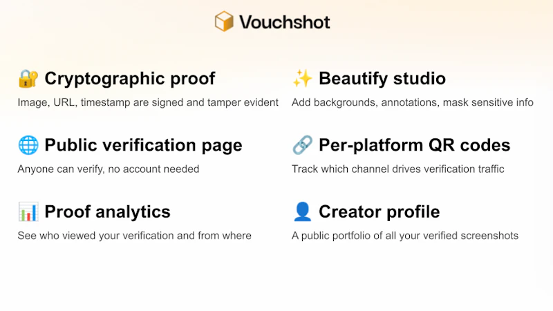 VouchShot - Verifiable Screenshots screenshot 6