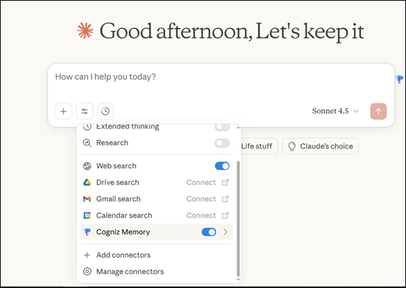 Cogniz AI - AI Context Everywhere  - Screenshot 4 showing product features and functionality