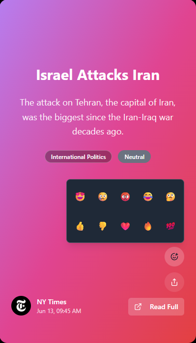 Flash Feed - Get Your Daily News in Seconds. Swipe, Share and React! media 2