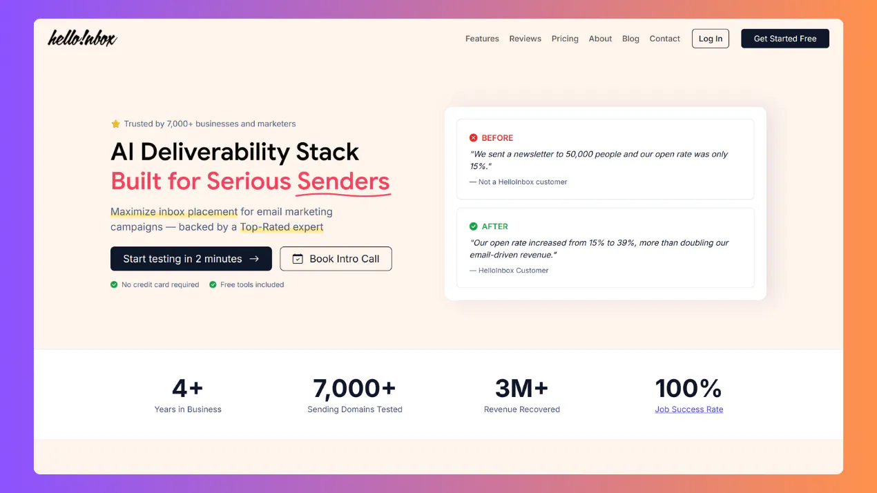Hello Inbox product